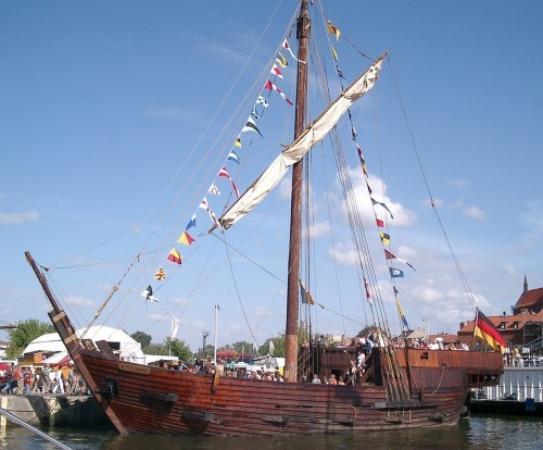 das Museumsschiff Poeler Kogge Wismera